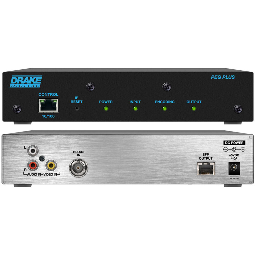 Цифровой видеокодер Drake PEG PLUS MPEG-2/H.264 PEG Channel Encoder 
Цифровой видеокодер Drake PEG PLUS MPEG-2/H.264 PEG Channel Encoder