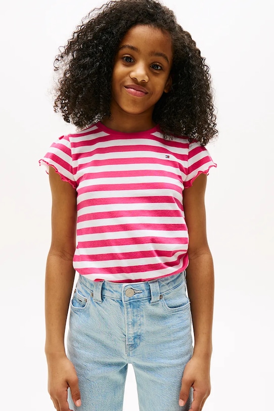 Детская хлопковая футболка Tommy Hilfiger, розовый
Детская хлопковая футболка Tommy Hilfiger, розовый