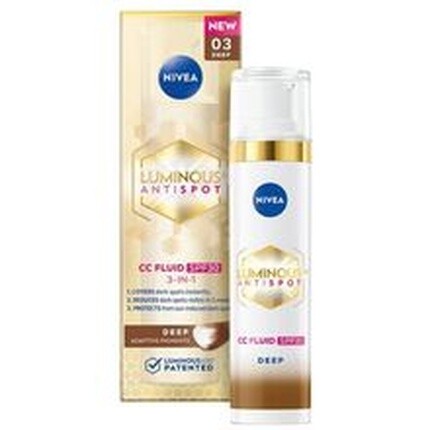 Luminous630 CC крем для обесцвечивания кожи SPF30 02 Medium 40 мл Nivea
Luminous630 CC крем для обесцвечивания кожи SPF30 02 Medium 40 мл Nivea