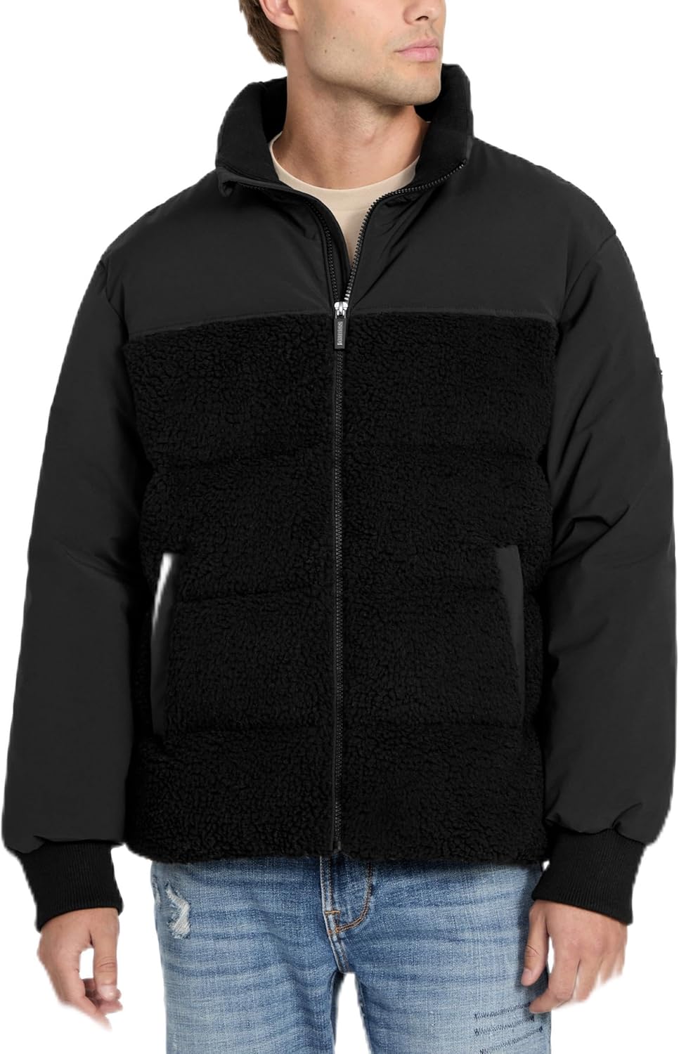 GUESS мужская куртка Giorgio Sherpa Puffer, Jet Black
GUESS мужская куртка Giorgio Sherpa Puffer, Jet Black