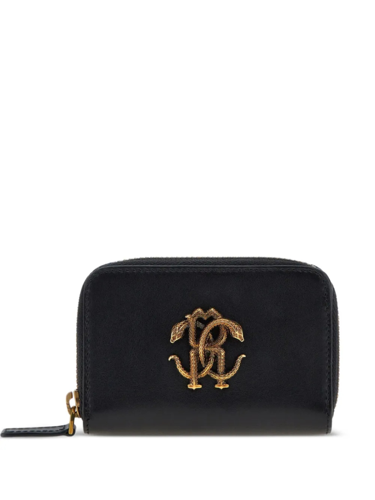 Зеркальный кошелек с змеиной пластиной Roberto Cavalli, черный
Зеркальный кошелек с змеиной пластиной Roberto Cavalli, черный