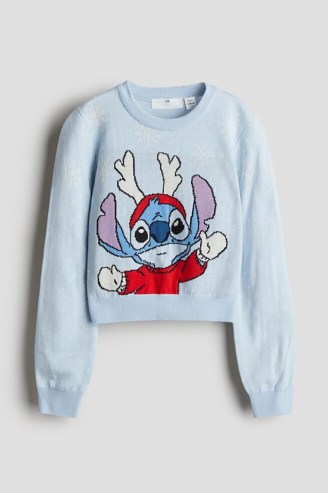 Свитер жаккардовой вязки H&M, голубой
Свитер жаккардовой вязки H&M, голубой