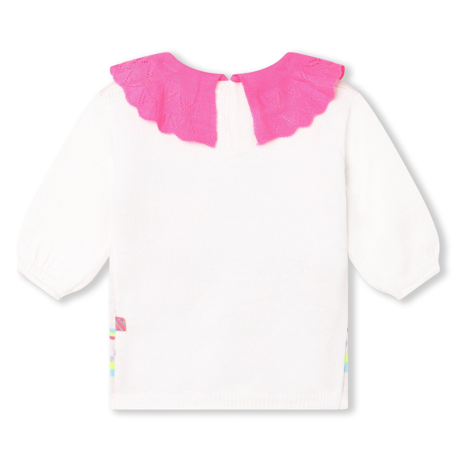 Белое вязаное платье-свитер с зайчиком Billieblush, белый
Белое вязаное платье-свитер с зайчиком Billieblush, белый