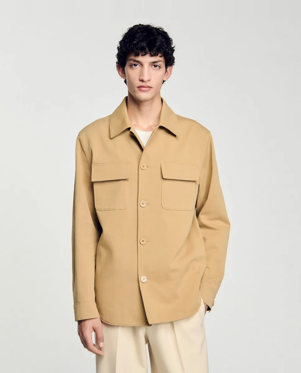 Мужская рубашка с карманами Sandro, бежевый
Мужская рубашка с карманами Sandro, бежевый