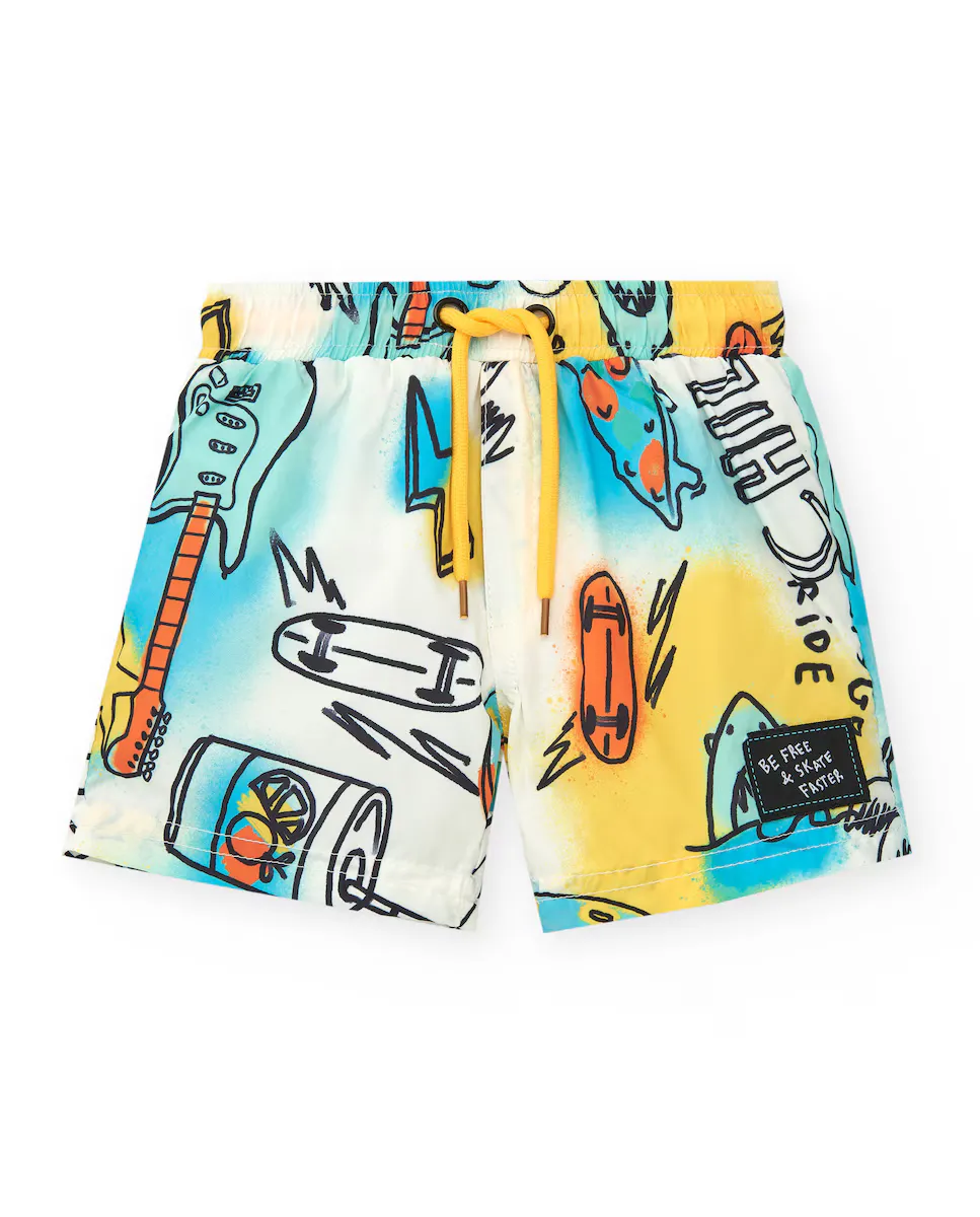 Купальник для мальчиков с принтом и кулиской Tuc tuc, многоцветный
Купальник для мальчиков с принтом и кулиской Tuc tuc, многоцветный