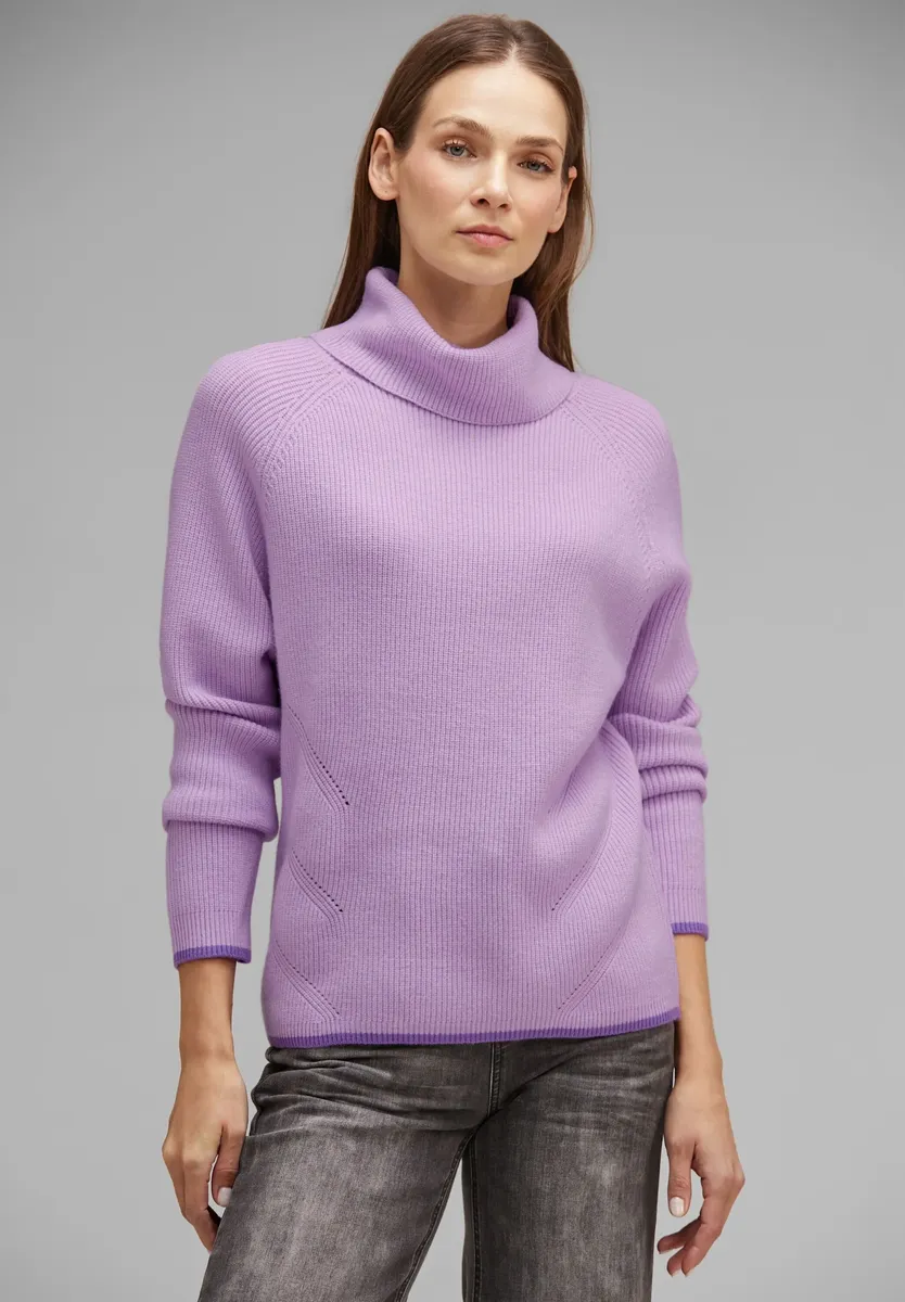 Свитер с высоким воротником STREET ONE, крупной вязки, цвет Soft Pure Lilac Melange
Свитер с высоким воротником STREET ONE, крупной вязки, цвет Soft Pure Lilac Melange