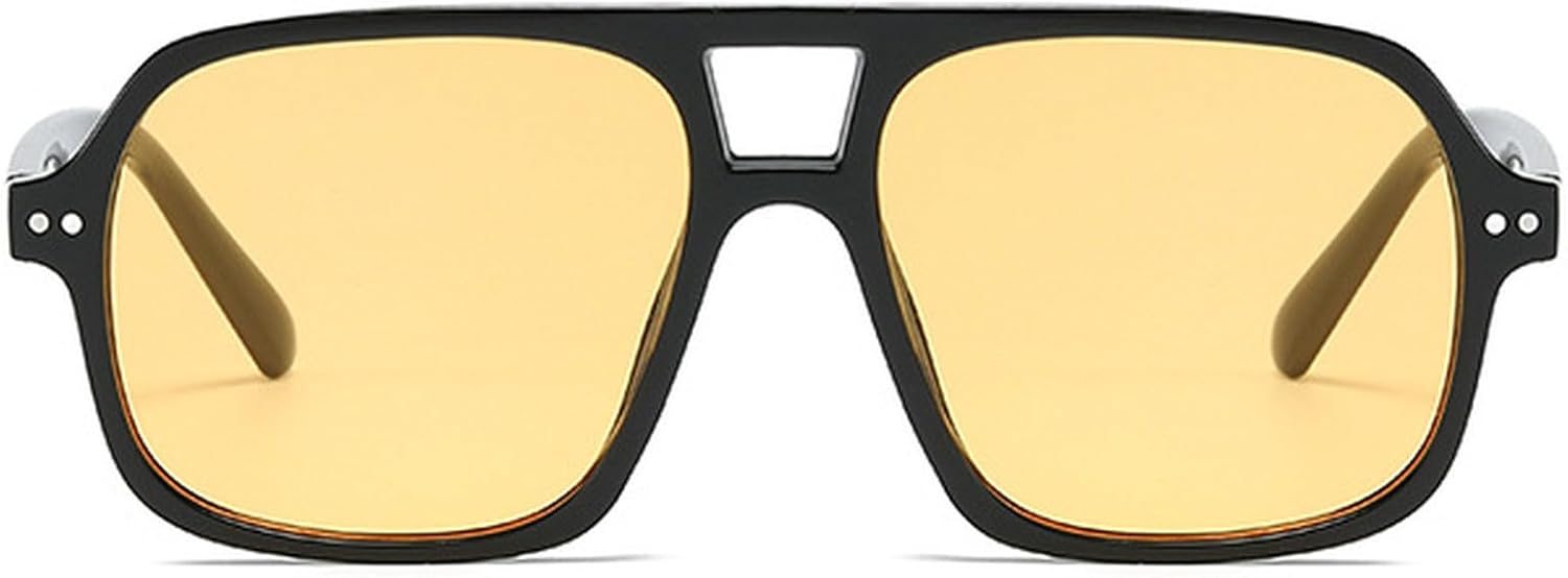 Солнцезащитные очки в стиле ретро квадратной формы для женщин и мужчин, модель 2025, увеличенного размера, в стиле «пилот» 70-х, модные солнцезащитные очки в крупной оправе для женщин mincl, Black Yellow
Солнцезащитные очки в стиле ретро квадратной формы для женщин и мужчин, модель 2025, увеличенного размера, в стиле «пилот» 70-х, модные солнцезащитные очки в крупной оправе для женщин mincl, Black Yellow