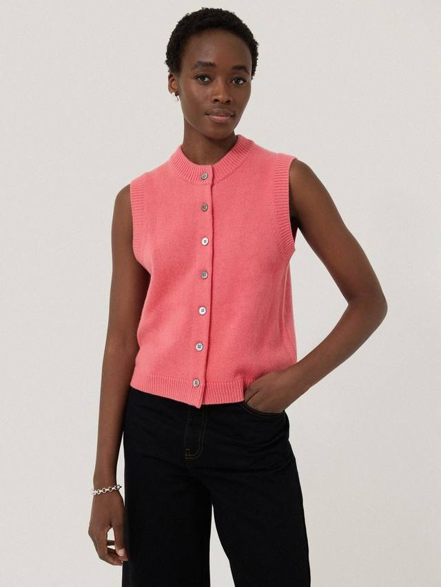 Жилет из богатой шерсти и трикотажа Jigsaw, розовый
Жилет из богатой шерсти и трикотажа Jigsaw, розовый