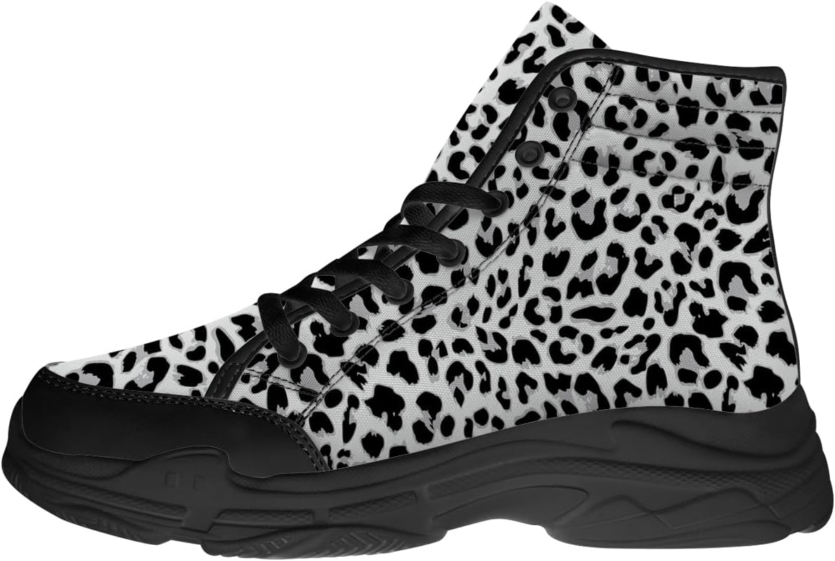 Кроссовки с леопардовым принтом, женщины, мужчины шнуруют высокие холстовые кроссовки, подарки для нее. Он Quorax, черный
Кроссовки с леопардовым принтом, женщины, мужчины шнуруют высокие холстовые кроссовки, подарки для нее. Он Quorax, черный