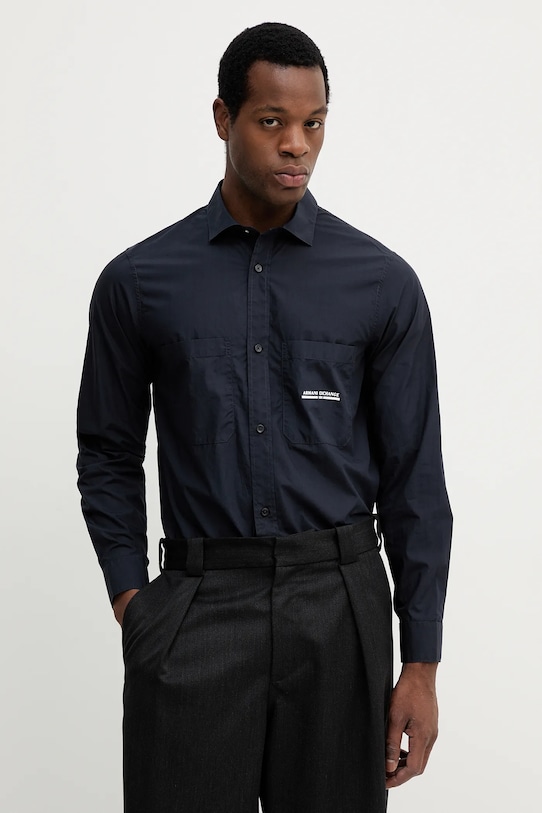 Хлопковая рубашка Armani Exchange, темно-синий
Хлопковая рубашка Armani Exchange, темно-синий