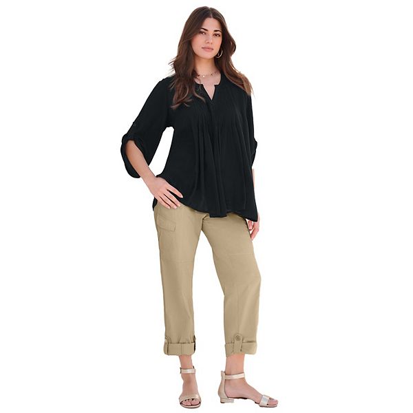 Женская футболка Tara plus size с эффектом мятой ткани Roaman'S, Black, Черный, Женская футболка Tara plus size с эффектом мятой ткани Roaman'S, Black
Женская футболка Tara plus size с эффектом мятой ткани Roaman'S, Black, Черный, Женская футболка Tara plus size с эффектом мятой ткани Roaman'S, Black