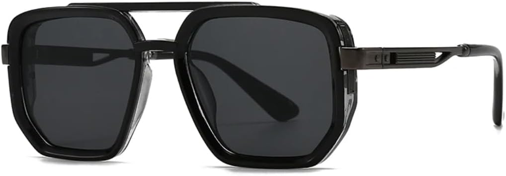 Солнцезащитные очки с защитой UV400 | Большая оправа, двойная перемычка, цветные линзы | Для женщин и мужчин, для занятий спортом на открытом воздухе и вождения DSVIGF, Black
Солнцезащитные очки с защитой UV400 | Большая оправа, двойная перемычка, цветные линзы | Для женщин и мужчин, для занятий спортом на открытом воздухе и вождения DSVIGF, Black