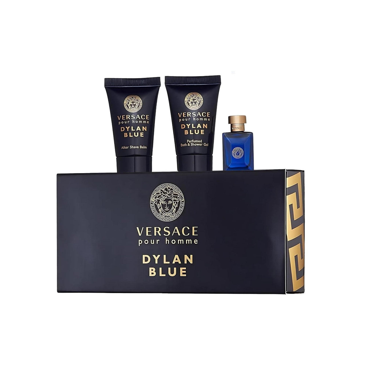 Набор Versace Dylan Blue из 3 предметов для мужчин: мини-туалетная вода 5 мл + гель для душа 0,8 мл + бальзам после бритья 0,8 мл
Набор Versace Dylan Blue из 3 предметов для мужчин: мини-туалетная вода 5 мл + гель для душа 0,8 мл + бальзам после бритья 0,8 мл