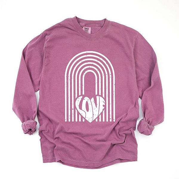 Футболка с длинным рукавом Rainbow love heart в технике garment dyed Simply Sage Market, Berry
Футболка с длинным рукавом Rainbow love heart в технике garment dyed Simply Sage Market, Berry