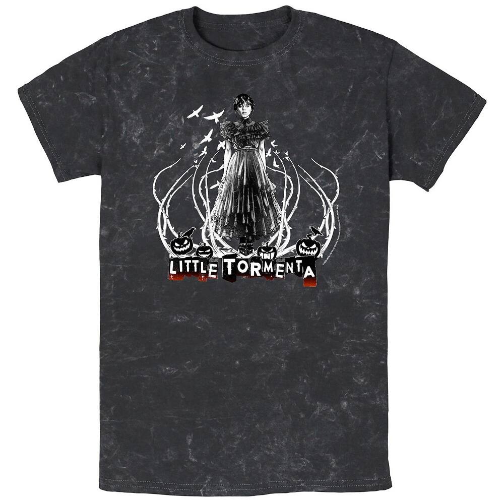 Мужская футболка Wednesday Little Tormenta с графическим рисунком, минеральная стирка Licensed Character, черный
Мужская футболка Wednesday Little Tormenta с графическим рисунком, минеральная стирка Licensed Character, черный