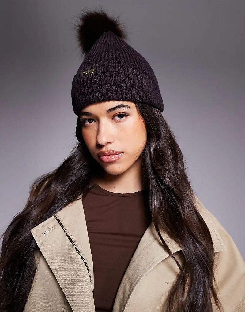 Шапка-бини Barbour International Mallory с помпоном в шоколадном цвете
Шапка-бини Barbour International Mallory с помпоном в шоколадном цвете