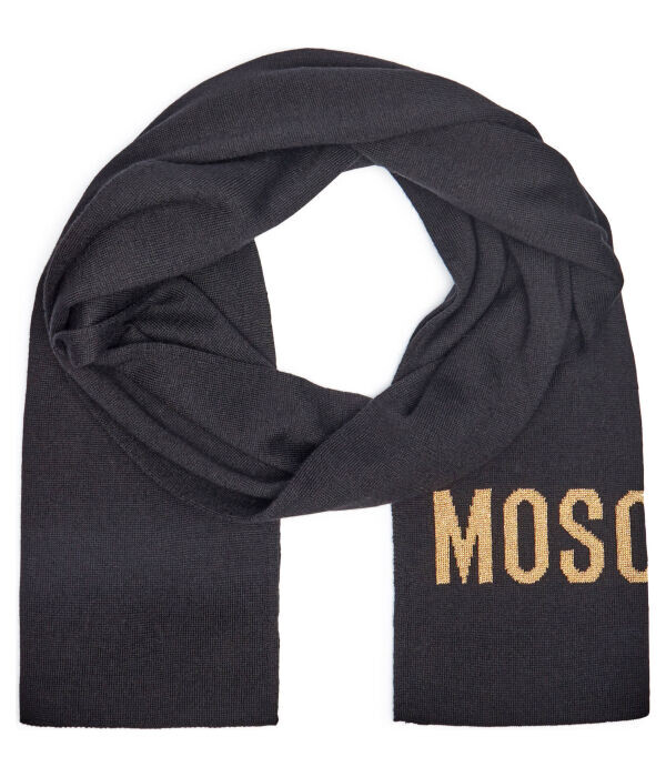 Шарф женский Moschino с добавлением шерсти, черный
Шарф женский Moschino с добавлением шерсти, черный