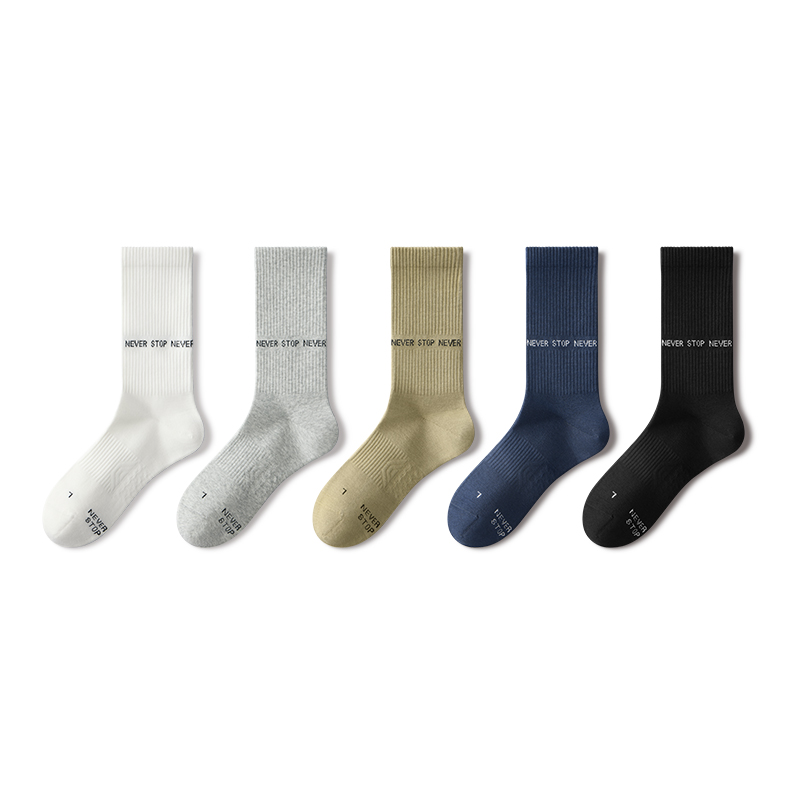 Носки до колена All Season Unisex, набор из 5 пар MIANZHUWU, 5 pack (белый+светло серый+хаки+темно-синий+черный)
Носки до колена All Season Unisex, набор из 5 пар MIANZHUWU, 5 pack (белый+светло серый+хаки+темно-синий+черный)