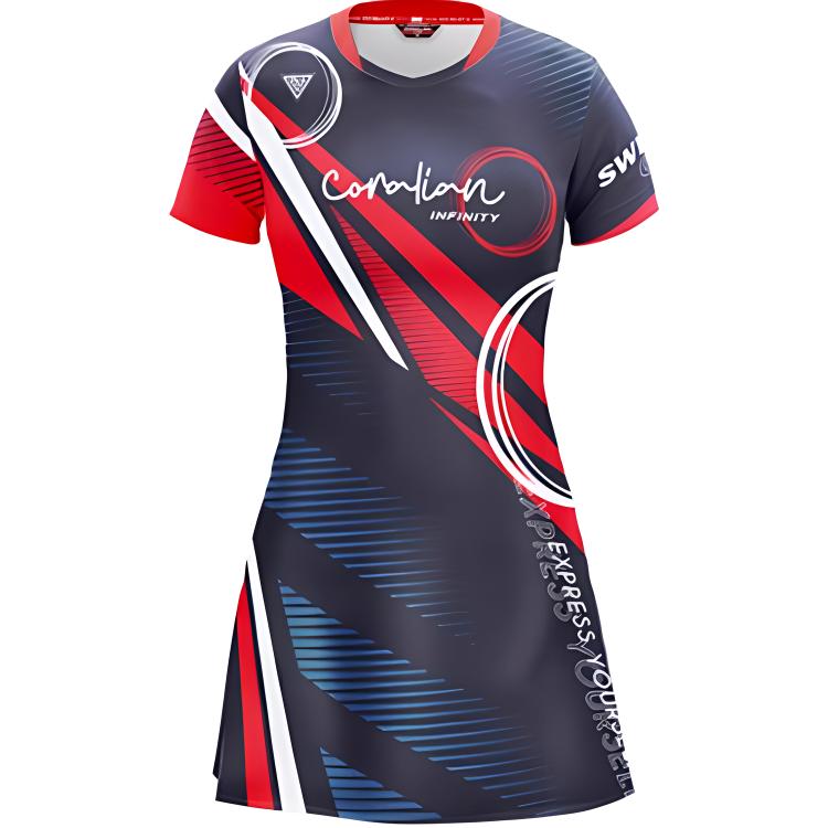 SS24 Женское платье с короткими рукавами красного цвета CORALIAN
SS24 Женское платье с короткими рукавами красного цвета CORALIAN