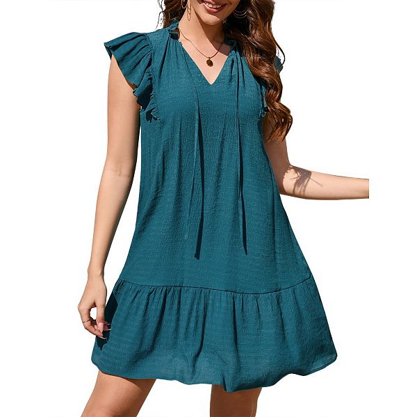 Женское платье-мини бэбидолл с v-образным вырезом и расклешенными рукавами в стиле бохо Yesfashion, Dark Green
Женское платье-мини бэбидолл с v-образным вырезом и расклешенными рукавами в стиле бохо Yesfashion, Dark Green