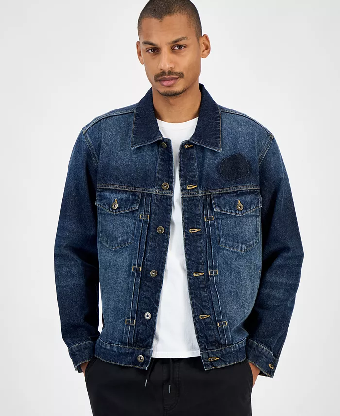 Мужская джинсовая куртка Trucker Sun + Stone, синий
Мужская джинсовая куртка Trucker Sun + Stone, синий