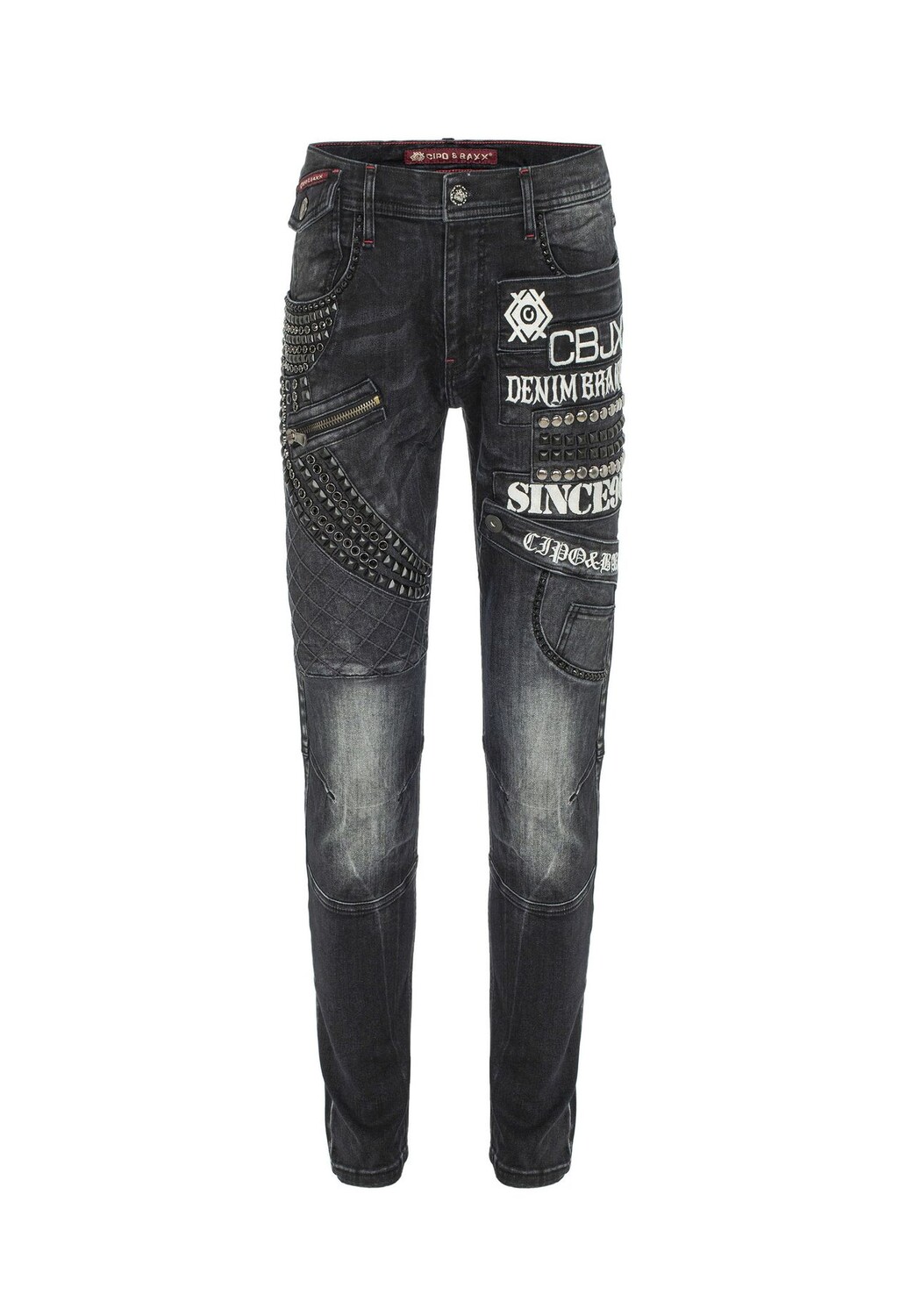 Джинсы с классными заклепками CIPO & BAXX, черный
Джинсы с классными заклепками CIPO & BAXX, черный