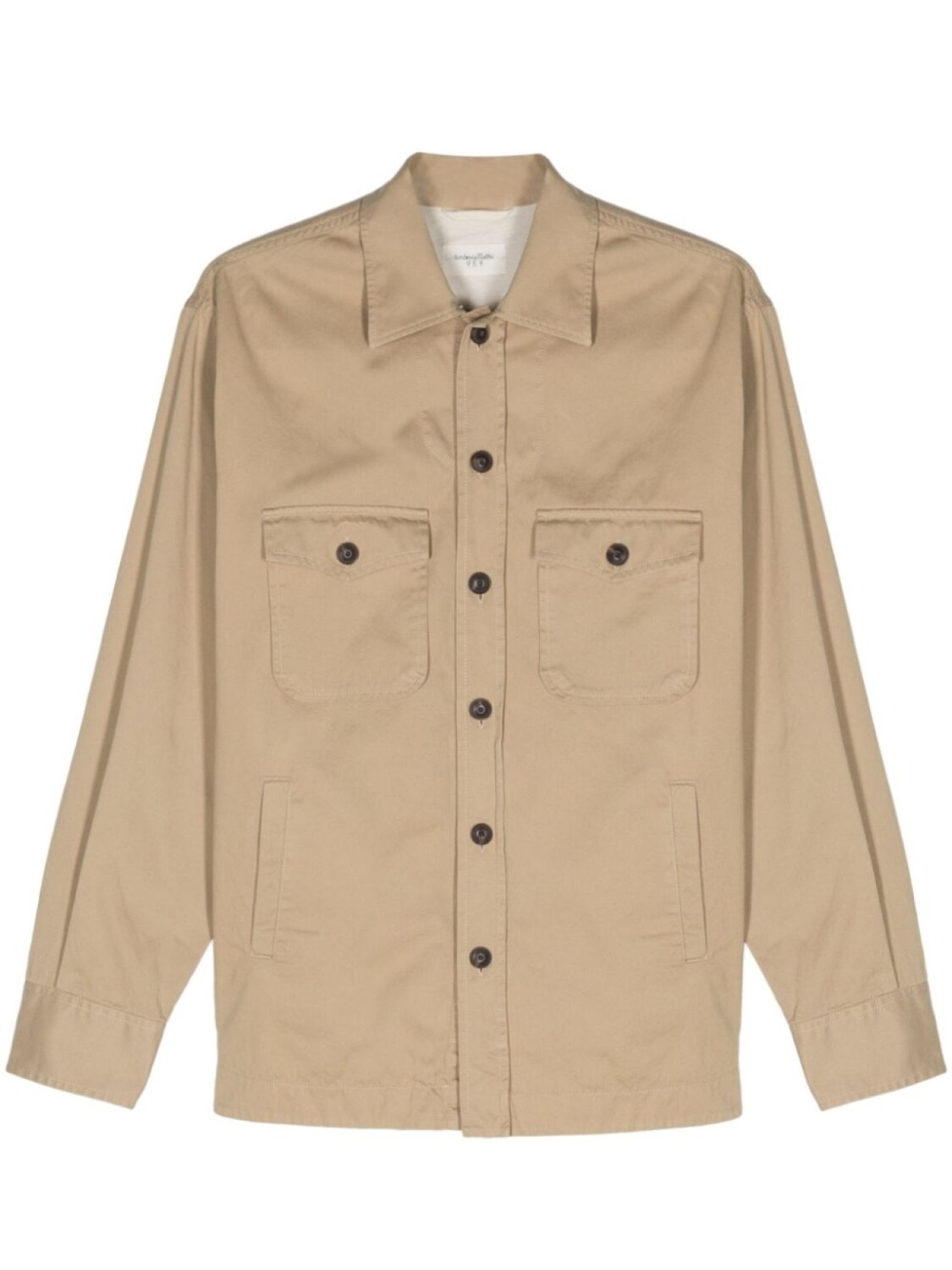 Куртка-рубашка с косым воротником Tintoria Mattei, нейтральный цвет
Куртка-рубашка с косым воротником Tintoria Mattei, нейтральный цвет