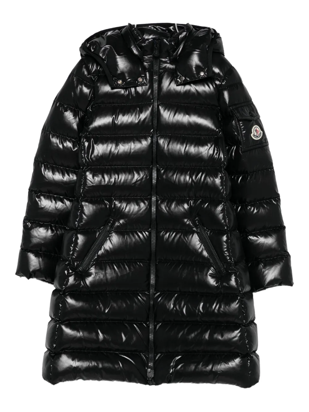 Стёганая куртка с капюшоном Moncler Enfant, черный
Стёганая куртка с капюшоном Moncler Enfant, черный