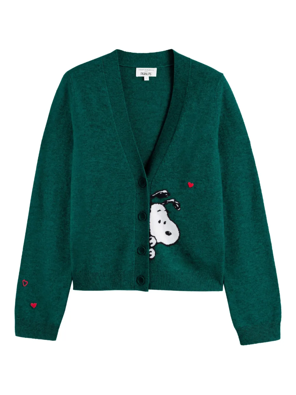 Кардиган Snoopy из коллаборации с Peanuts Chinti & Parker, зеленый
Кардиган Snoopy из коллаборации с Peanuts Chinti & Parker, зеленый