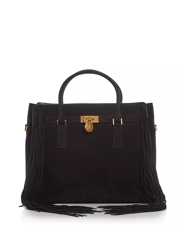 Большая замшевая сумка Hamilton Moderne Michael Kors, черный
Большая замшевая сумка Hamilton Moderne Michael Kors, черный