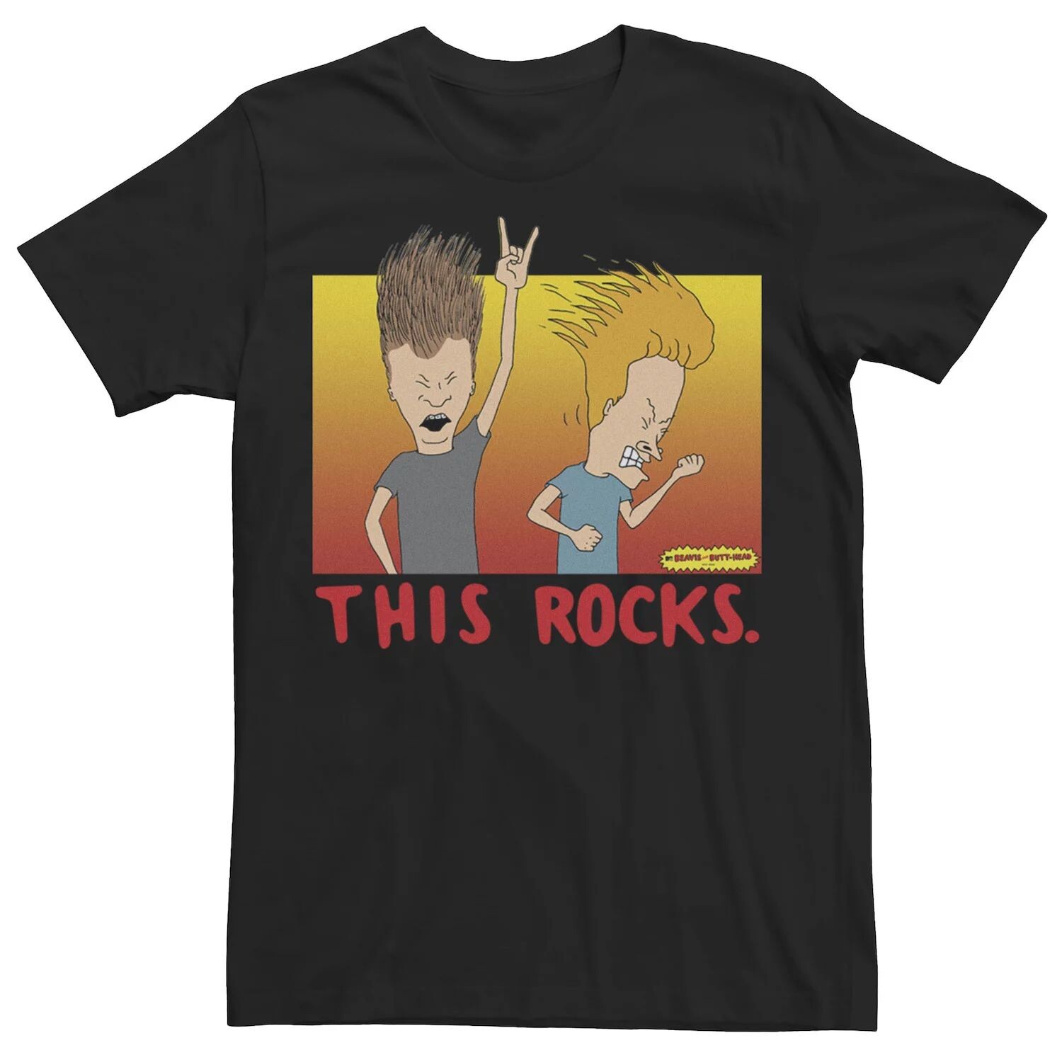 Мужская футболка с плакатом в стиле ретро Beavis & Butthead This Rocks Licensed Character
Мужская футболка с плакатом в стиле ретро Beavis & Butthead This Rocks Licensed Character