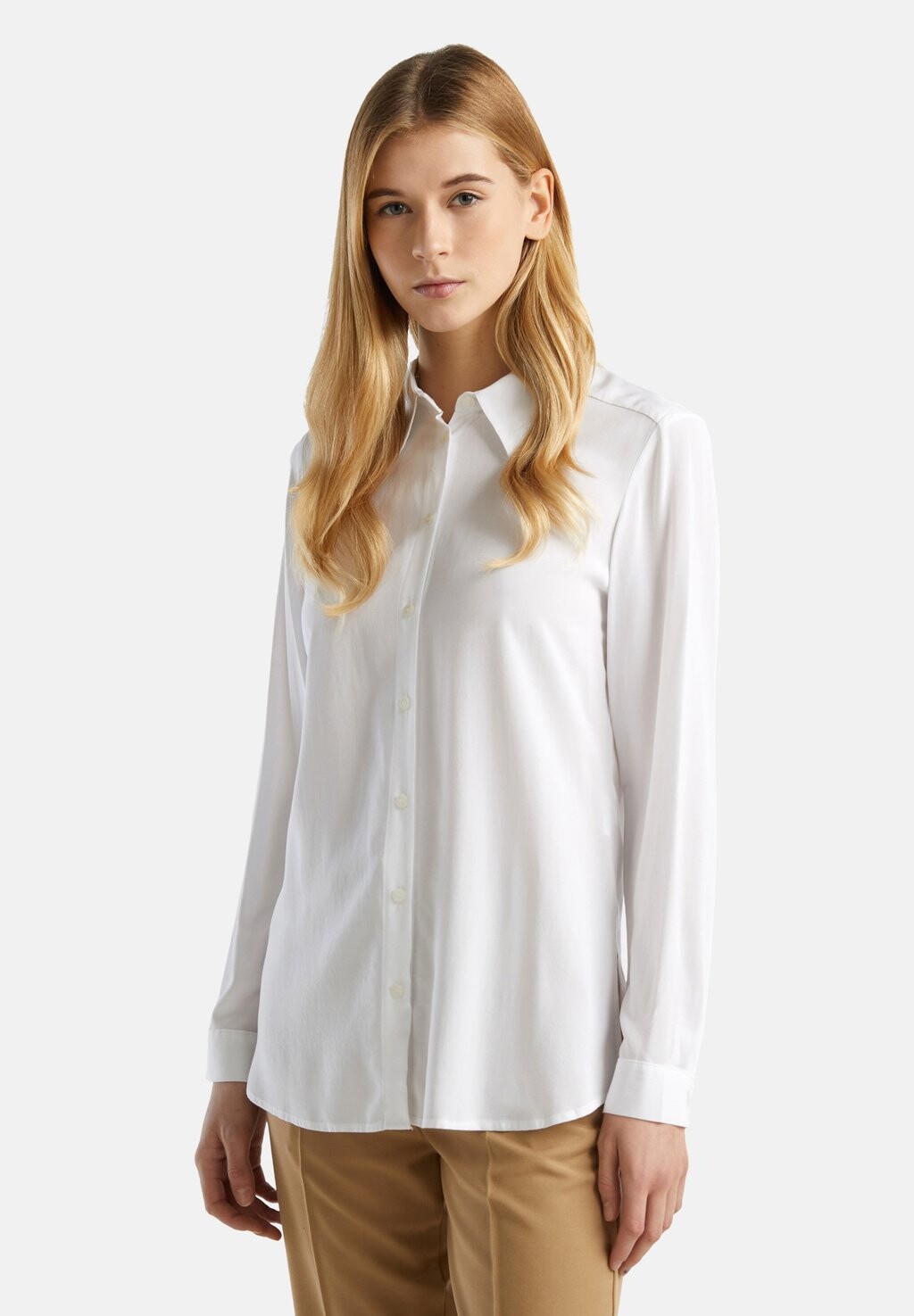 Блузка на пуговицах United Colors of Benetton, белый
Блузка на пуговицах United Colors of Benetton, белый
