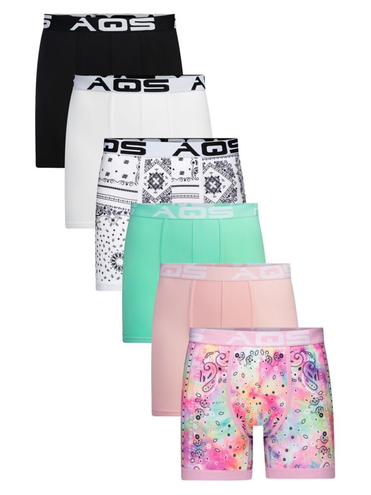 Набор из 6 трусов-боксеров-бандан в ассортименте Aqs, цвет White Multi
Набор из 6 трусов-боксеров-бандан в ассортименте Aqs, цвет White Multi