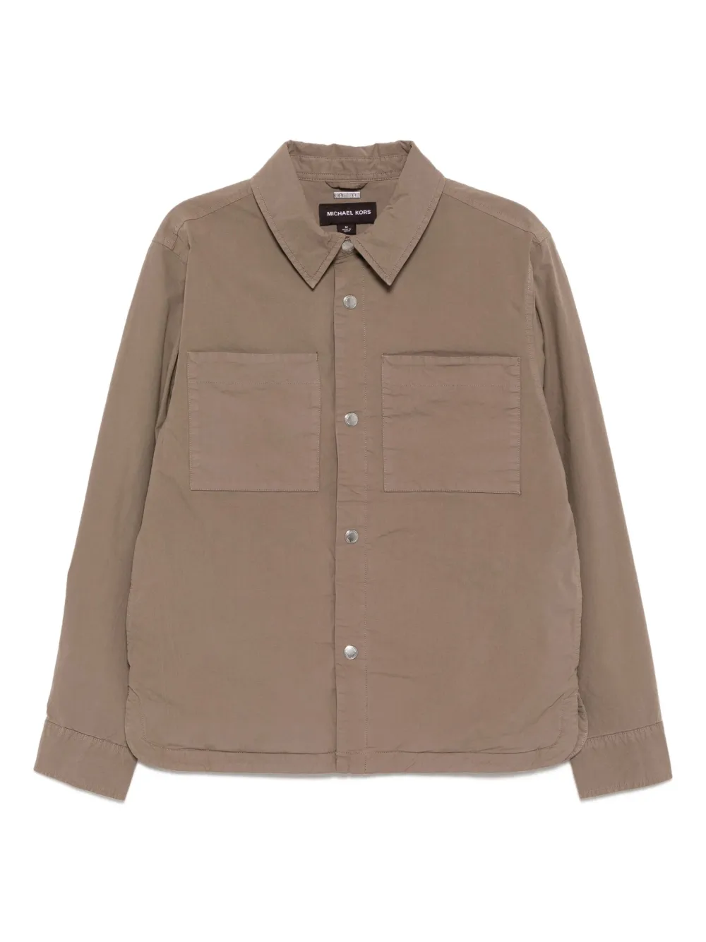 Поплиновая куртка-рубашка MICHAEL KORS, коричневый 
Поплиновая куртка-рубашка MICHAEL KORS, коричневый