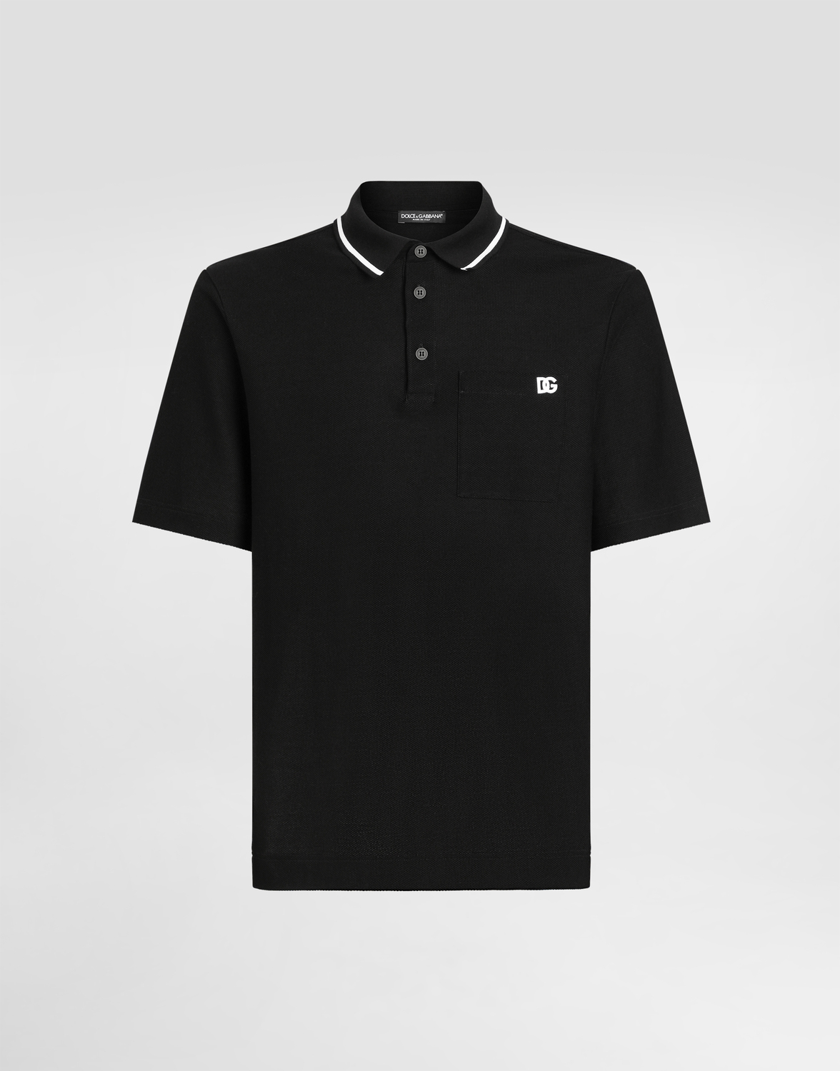 Поло из хлопкового пике Dolce & Gabbana, черный
Поло из хлопкового пике Dolce & Gabbana, черный