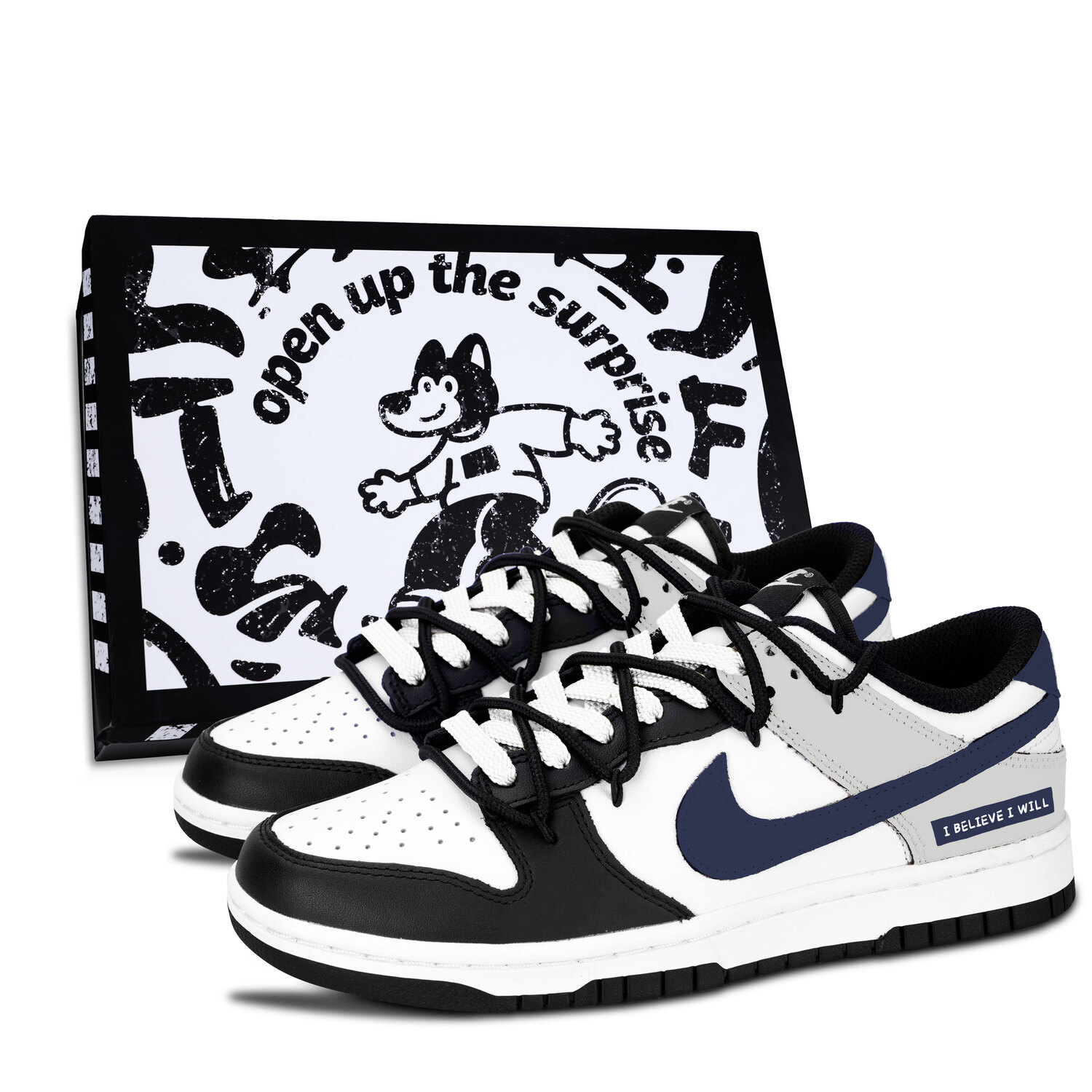 Nike Dunk Black White, Indigo, элегантные и утонченные устойчивые к истиранию низкие кроссовки для скейтбординга Unisex темно-синие
Nike Dunk Black White, Indigo, элегантные и утонченные устойчивые к истиранию низкие кроссовки для скейтбординга Unisex темно-синие