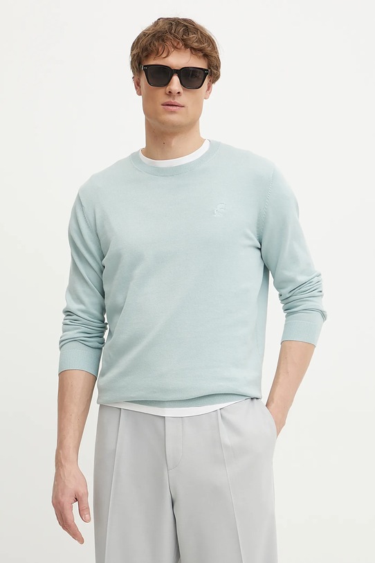 Хлопковый свитер Karl Lagerfeld, бирюзовый
Хлопковый свитер Karl Lagerfeld, бирюзовый