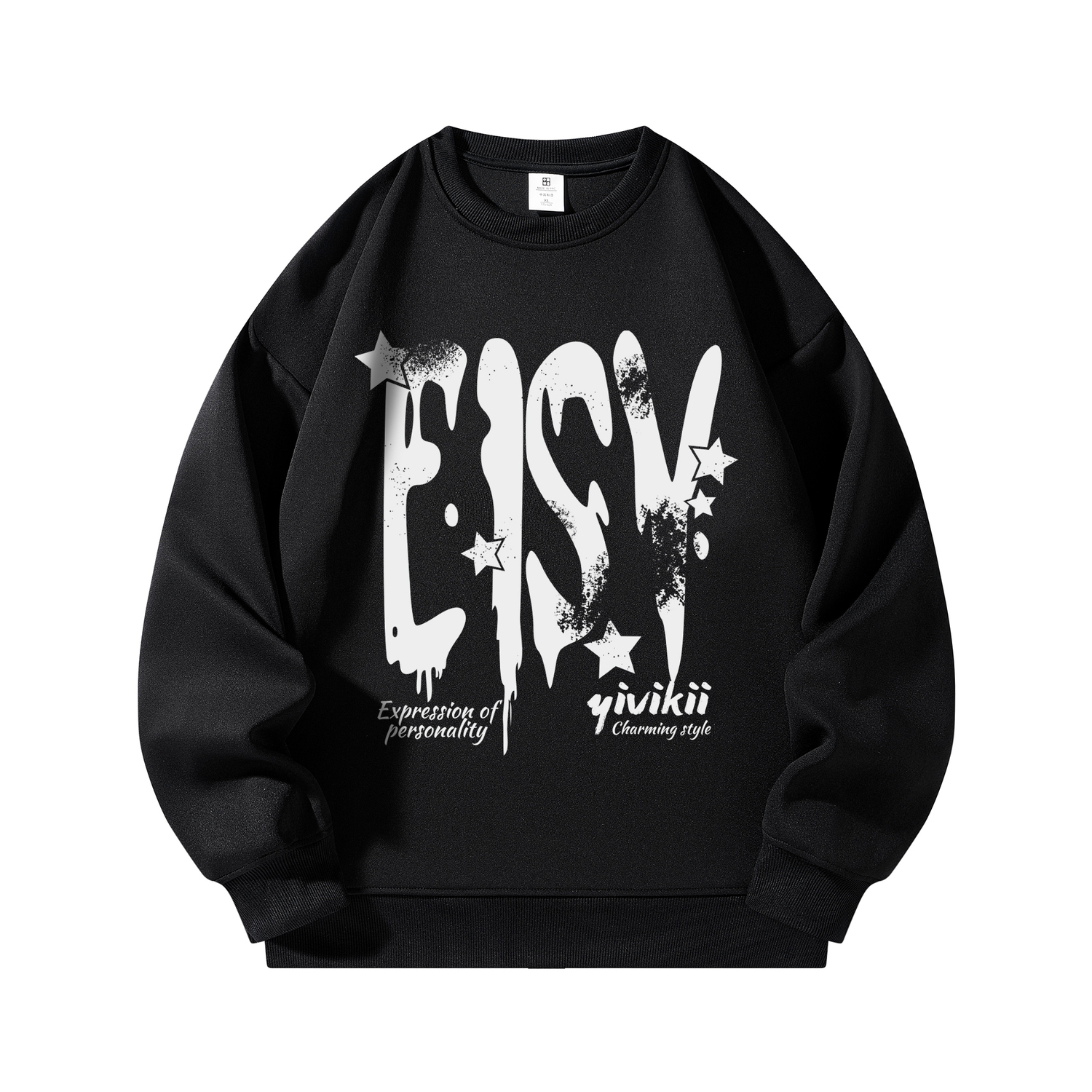 Свитшот мужской YIVIKII, черный
Свитшот мужской YIVIKII, черный