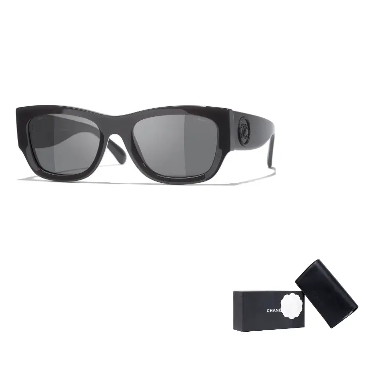 CHANEL Квадратные солнцезащитные очки унисекс черные, Black
CHANEL Квадратные солнцезащитные очки унисекс черные, Black