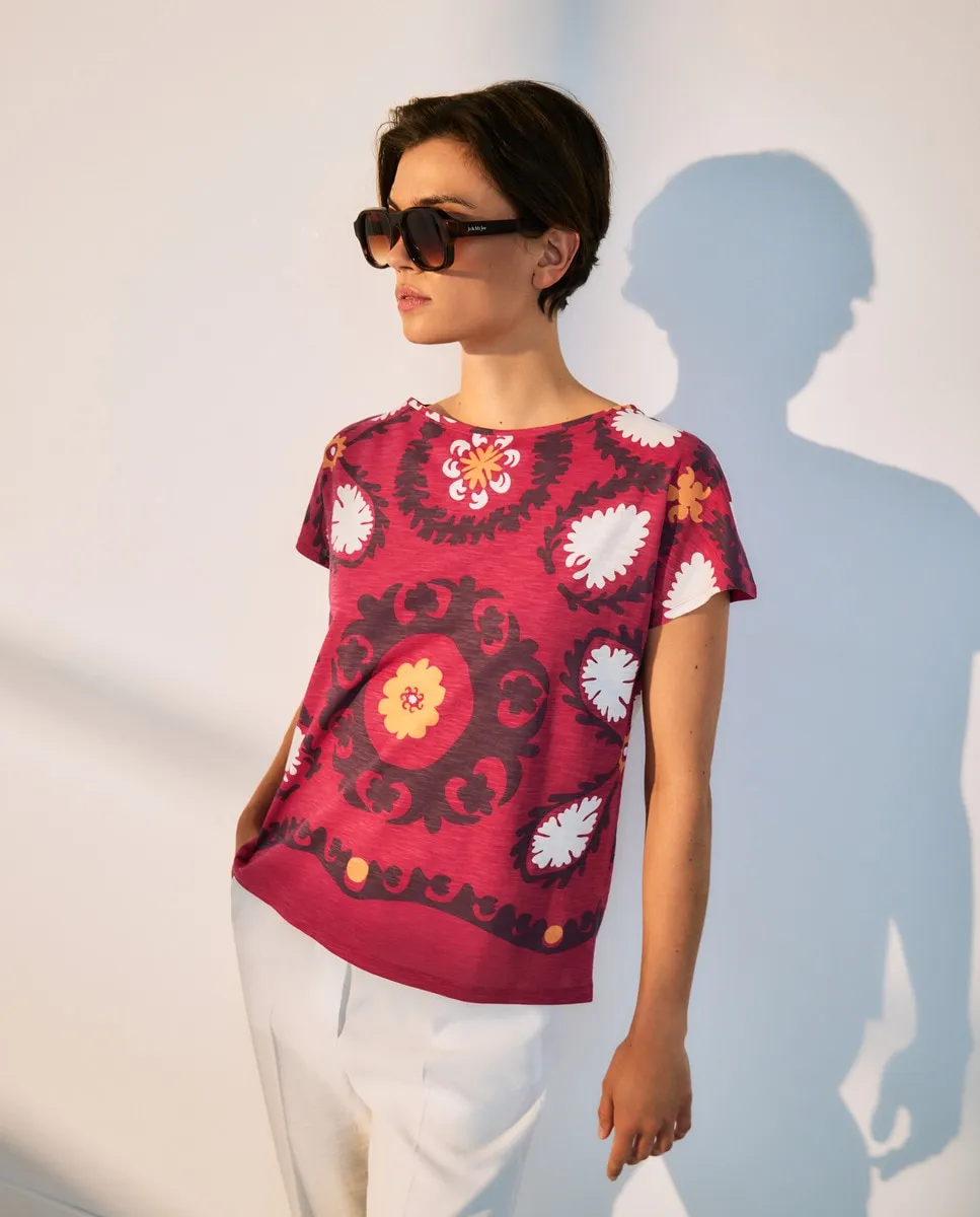 Женская футболка с коротким рукавом и принтом Woman El Corte Inglés, красный
Женская футболка с коротким рукавом и принтом Woman El Corte Inglés, красный