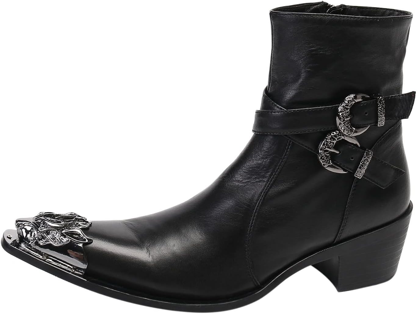 Мужские ботинки Santimon, повседневные, для вечеринок, диско, среднего верха, вестерн, с металлическим носком, из натуральной кожи, с пряжкой, челси, для бальных танцев, рок-певца, выпускного, свадьбы, ковбойские ботинки, черный
Мужские ботинки Santimon, повседневные, для вечеринок, диско, среднего верха, вестерн, с металлическим носком, из натуральной кожи, с пряжкой, челси, для бальных танцев, рок-певца, выпускного, свадьбы, ковбойские ботинки, черный