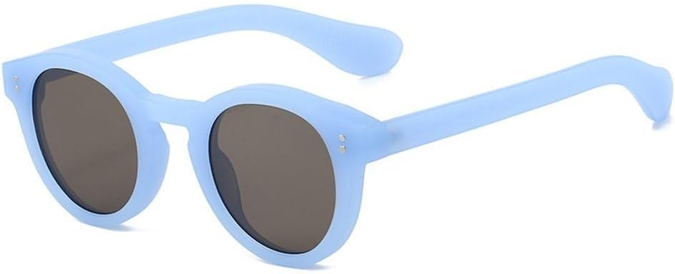 Модные круглые солнцезащитные очки-гелевые защитные очки для женщин, защита от УФ-излучения UV400, ретро-панк, с заклепками, матовые солнцезащитные очки для мужчин SKFGNX, Blue Gray
Модные круглые солнцезащитные очки-гелевые защитные очки для женщин, защита от УФ-излучения UV400, ретро-панк, с заклепками, матовые солнцезащитные очки для мужчин SKFGNX, Blue Gray