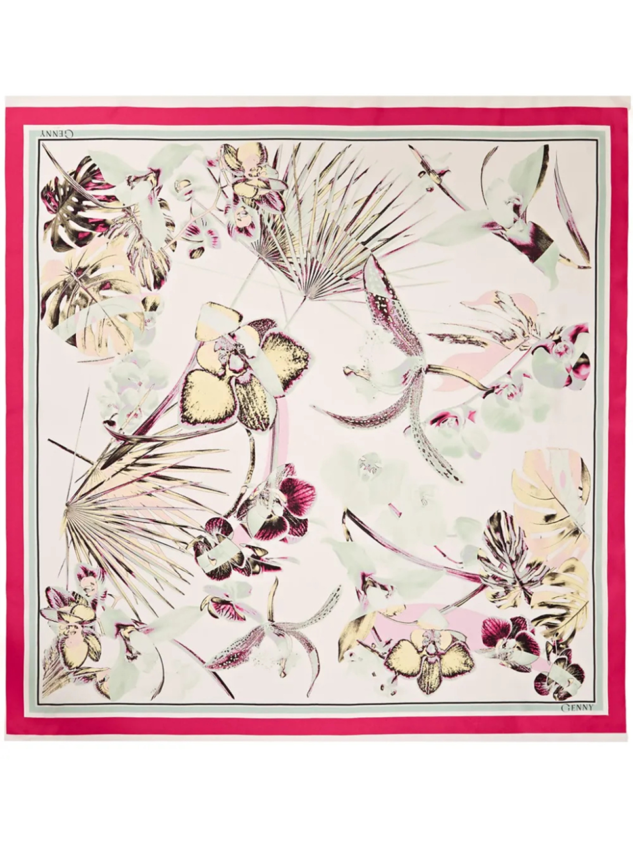 Genny шарф с абстрактным узором, белый
Genny шарф с абстрактным узором, белый