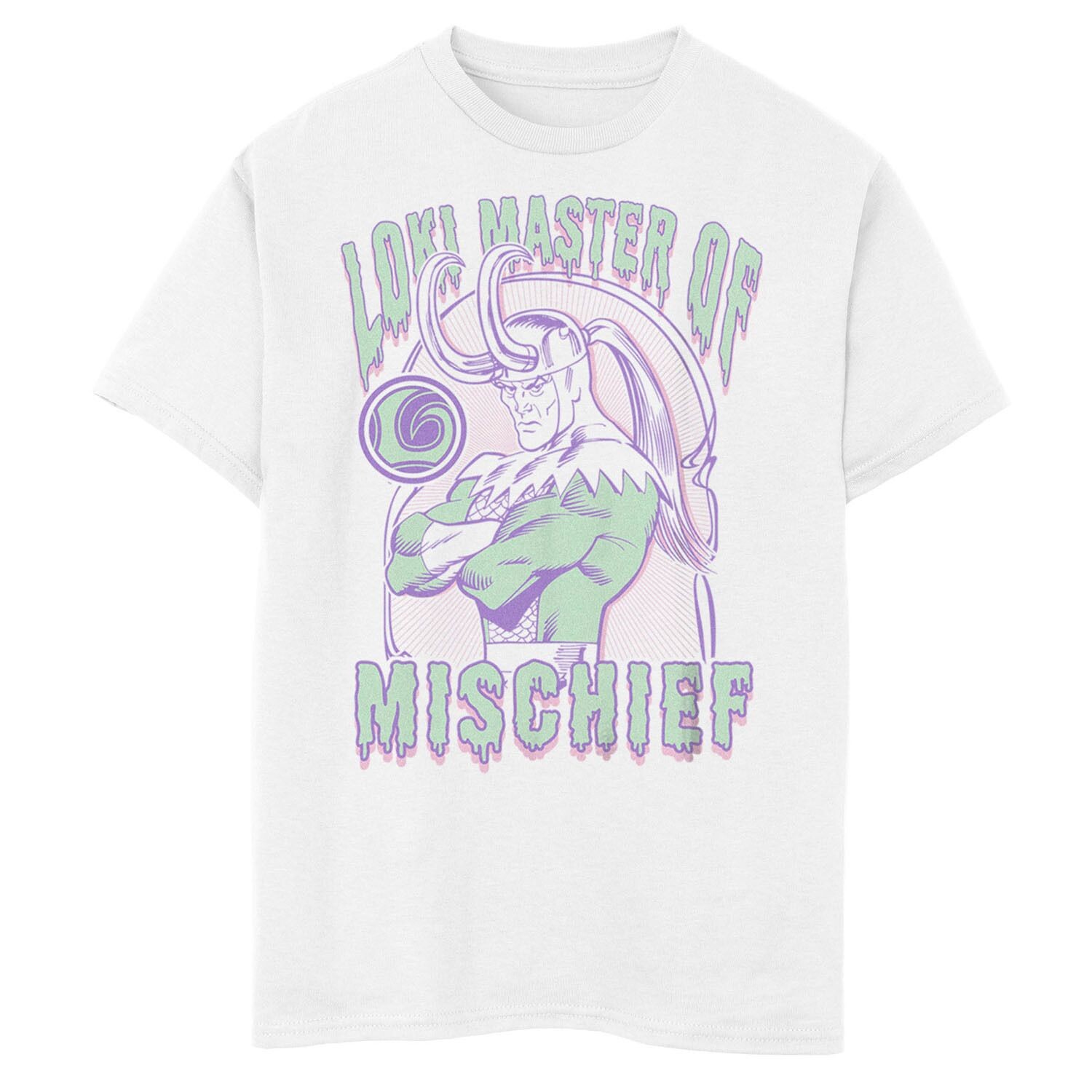 Футболка с портретом в стиле ретро для мальчиков 8–20 лет «Marvel Loki Master Of Mischief» Marvel
Футболка с портретом в стиле ретро для мальчиков 8–20 лет «Marvel Loki Master Of Mischief» Marvel