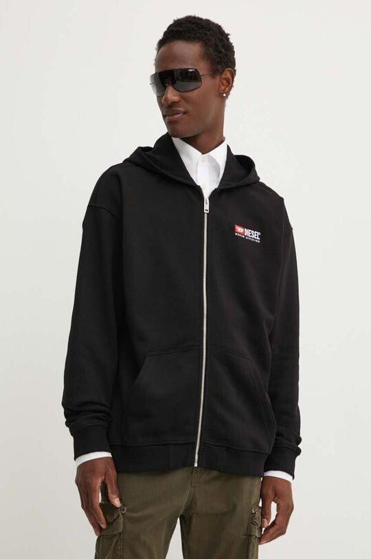 Хлопковая толстовка S-BOXT-HOOD-ZIP-DIV Diesel, черный
Хлопковая толстовка S-BOXT-HOOD-ZIP-DIV Diesel, черный