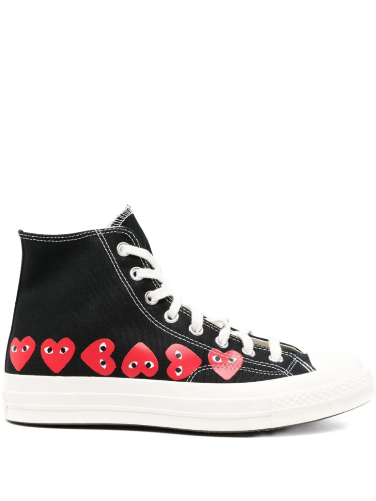 Высокие кеды Comme Des Garçons Play x Converse CDG PLAY Chuck 70 с принтом в виде сердца, черный
Высокие кеды Comme Des Garçons Play x Converse CDG PLAY Chuck 70 с принтом в виде сердца, черный