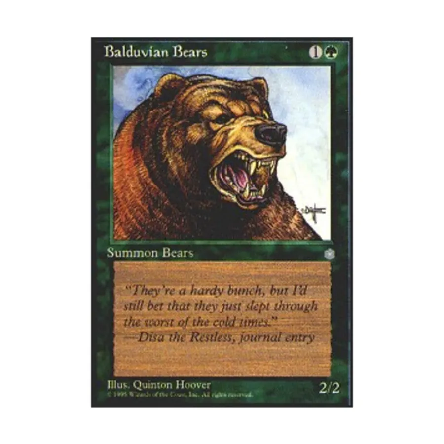 CCG Балдувийские медведи (К), MTG - Ice Age
CCG Балдувийские медведи (К), MTG - Ice Age