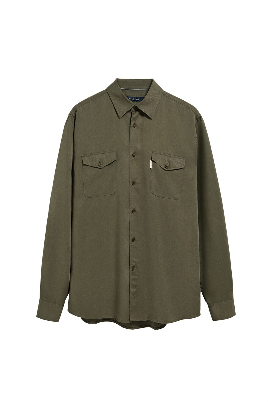 Рубашка на пуговицах классического кроя Polo Club, хаки
Рубашка на пуговицах классического кроя Polo Club, хаки