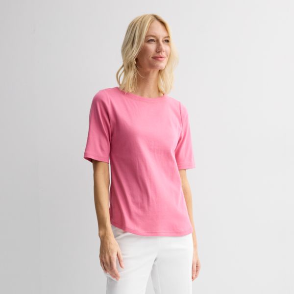 Женский сшитый топ-лодочка Croft & Barrow, цвет pinkberry
Женский сшитый топ-лодочка Croft & Barrow, цвет pinkberry