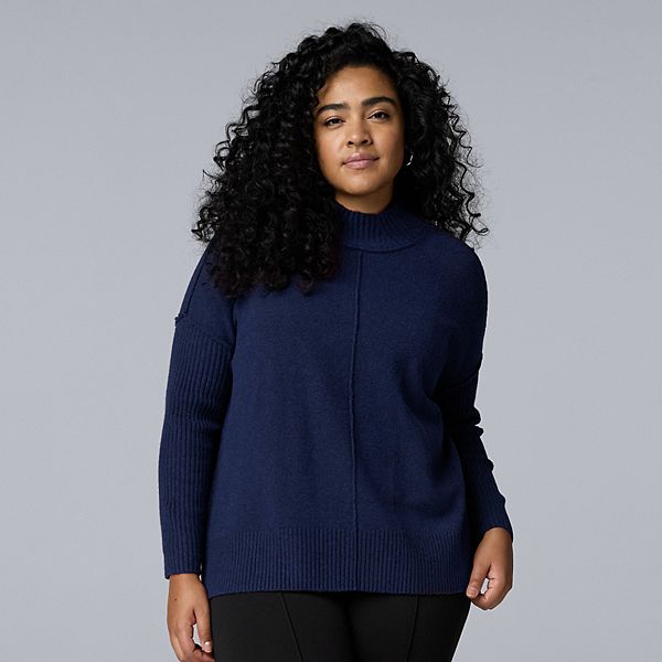 Свитер с высоким воротником из смесового кашемира Plus size Simply Vera Vera Wang, Liberty Navy
Свитер с высоким воротником из смесового кашемира Plus size Simply Vera Vera Wang, Liberty Navy
